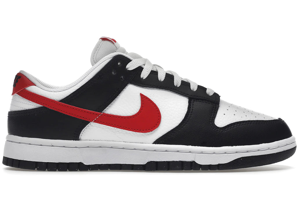 Nike Dunk Low Retro Panda Swoosh Rouge