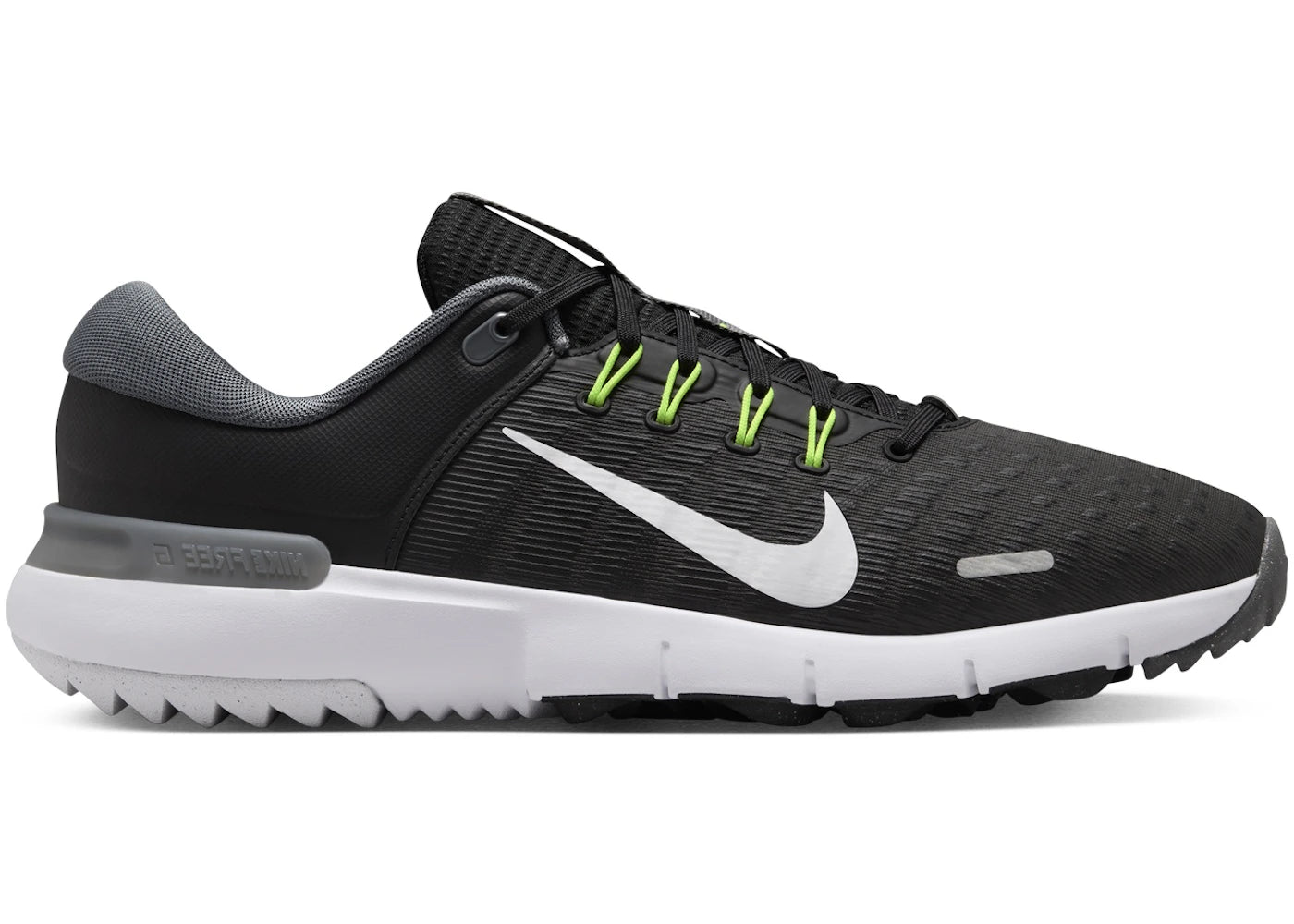 Nike Free Golf Next Nature Schwarz Eisengrau Volt Weiß