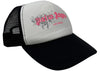 Palm Angels Strass-Truckerkappe Las Vegas Schwarz/Weiß/Rosa