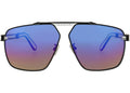 Philipp Plein Aviator-Frame Titanium Sunglasses Black Black Multicolor