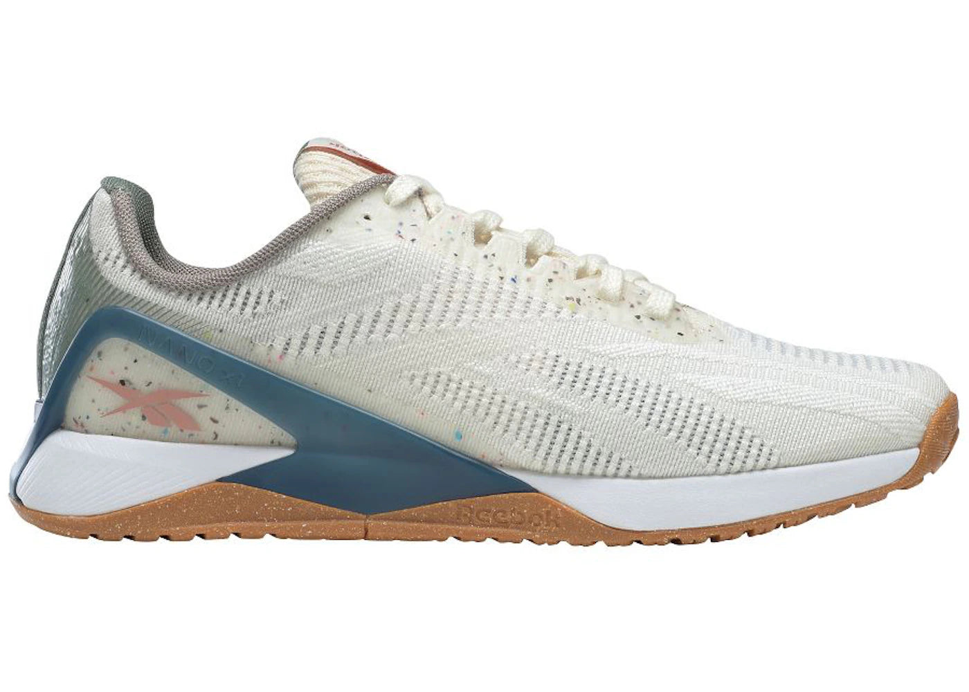 Reebok Nano X1 Végan Blanc Classique Bleu Courageux