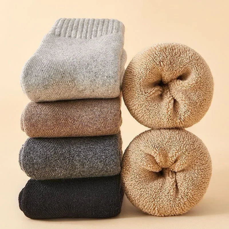 Chaussettes d'hiver en laine mérinos par Mr. Sneakerseller (4 paires)