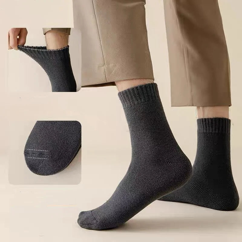 Chaussettes d'hiver en laine mérinos par Mr. Sneakerseller (4 paires)