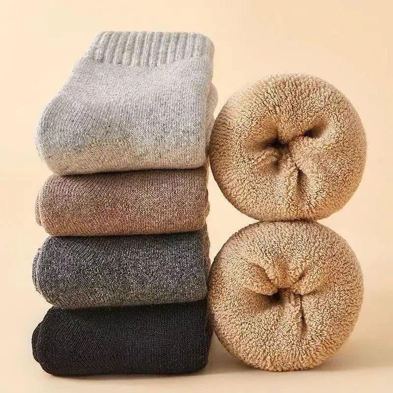 Chaussettes d'hiver en laine mérinos par Mr. Sneakerseller (4 paires)