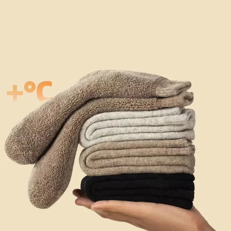 Chaussettes d'hiver en laine mérinos par Mr. Sneakerseller (4 paires)