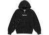Supreme MM6 Maison Margiela Box Logo Kapuzenpullover mit Reißverschluss Schwarz