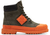 Timberland 6 Inch Boot Premium Bee Line Rubber Toe WP Dark Green Orange