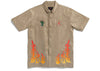 Travis Scott Cactus Jack x Jordan Hemd Khaki/University Red