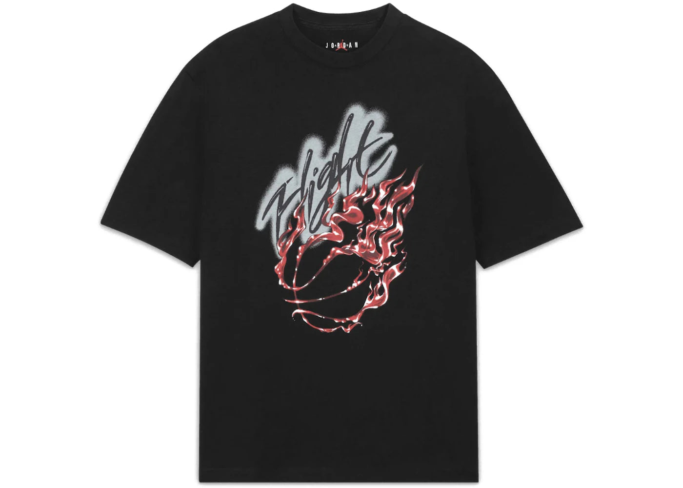 Travis Scott x Jordan Flight Grafik T-Shirt Schwarz