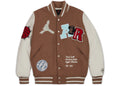 Travis Scott x Jordan Varsity Jacket  Antique Brown