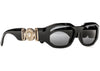 Versace Irreguläre Biggie Sonnenbrille Schwarz/Schwarz