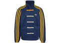 adidas Junior Kinder Oversize-Strickjacke im chinesischen Stil, Rundhalsausschnitt, Marineblau/College-Gold