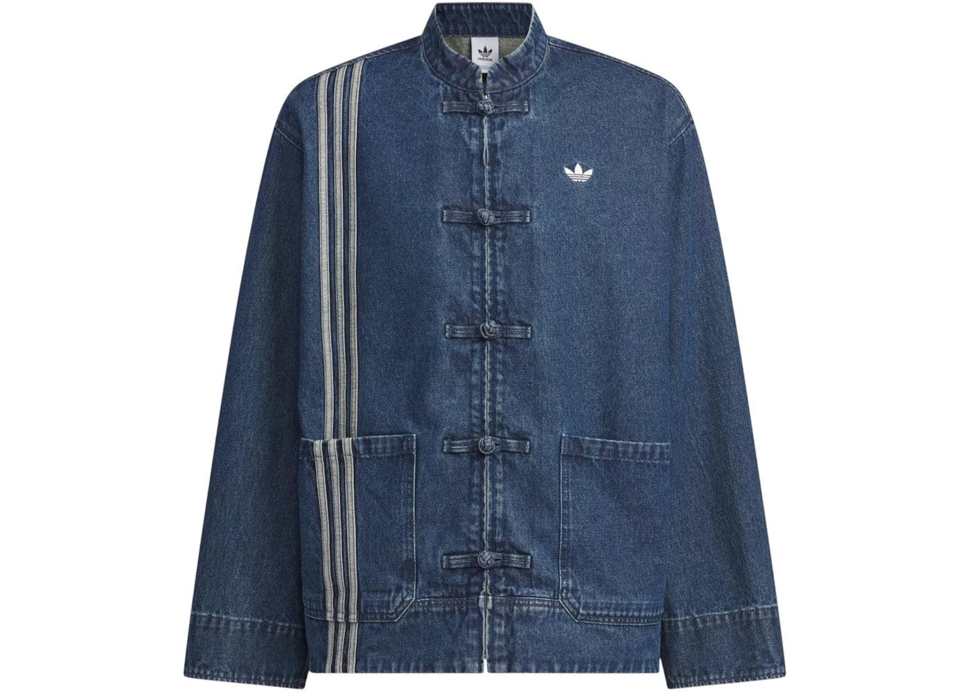 Veste unisexe adidas CTT Oversized Chinese Track Top 3.0 Bleu denim clair