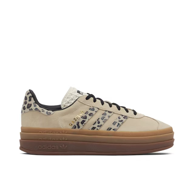 adidas Gazelle Bold Cream Black Leopard