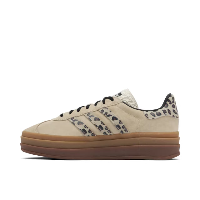 adidas Gazelle Bold Cream Black Leopard
