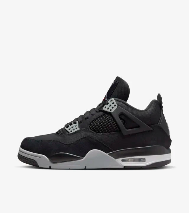 Air Jordan 4 Black Canvas