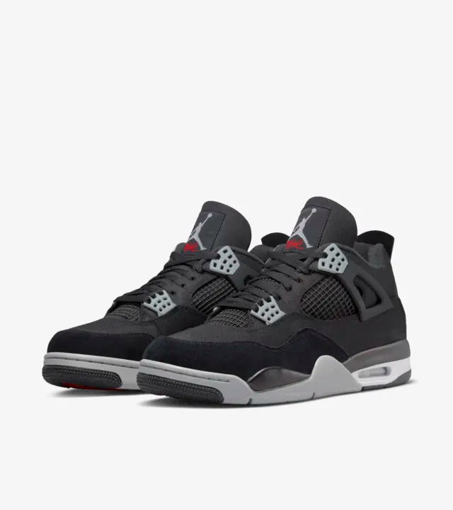 Air Jordan 4 Black Canvas