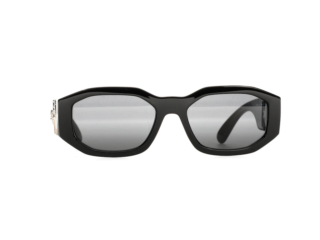 Versace Irreguläre Biggie Sonnenbrille Schwarz/Schwarz