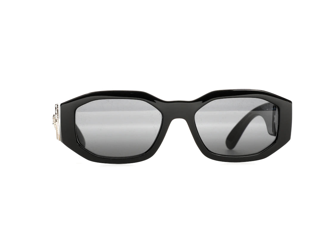 Versace Irreguläre Biggie Sonnenbrille Schwarz/Schwarz