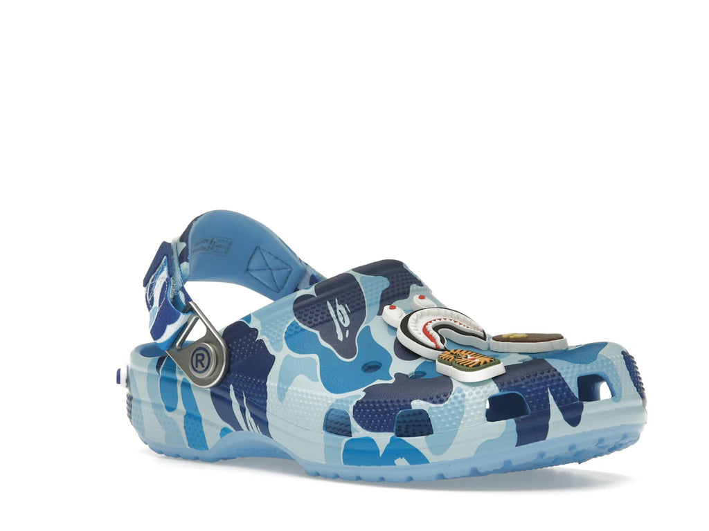 Crocs Classic Clog A Bathing Ape ABC Camo Blau