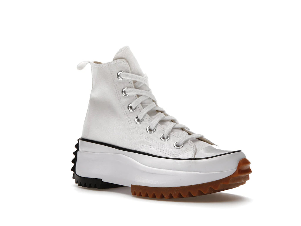 Converse Run Star Hike Hi Blanc Noir Gomme