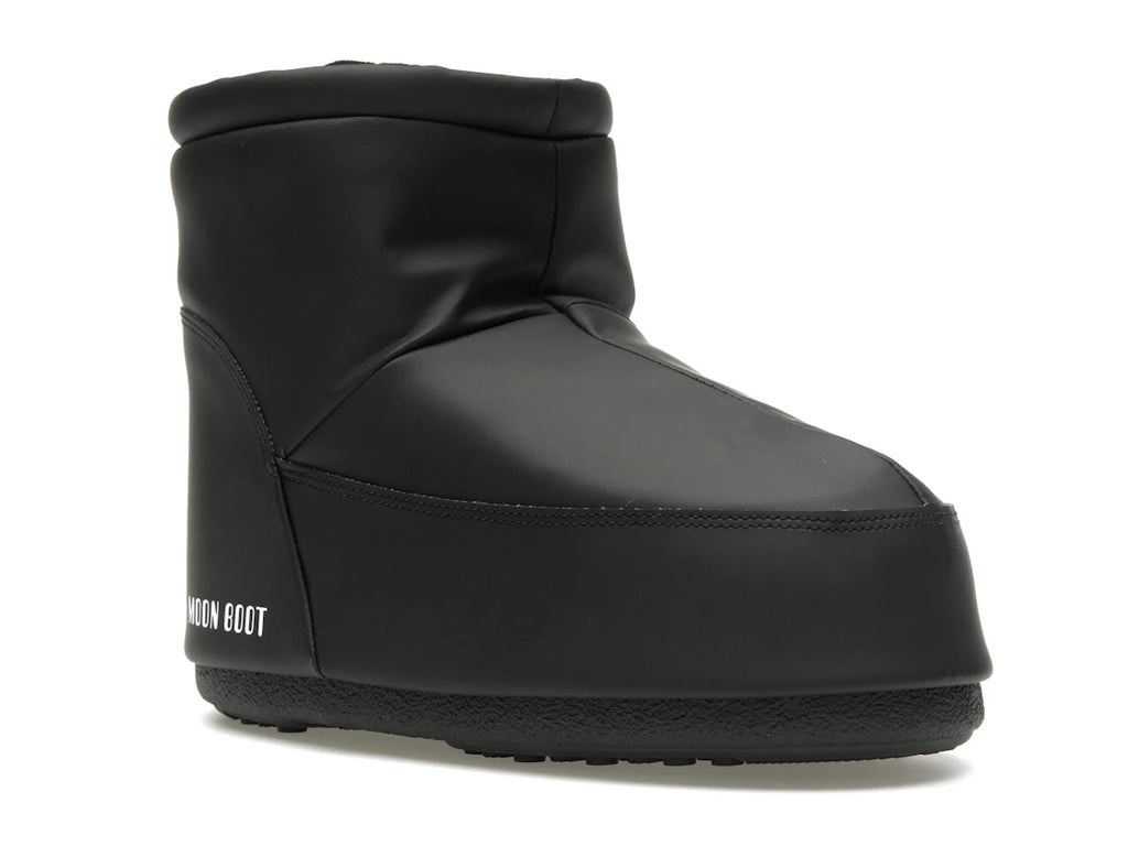 Bottes Moon Boot en caoutchouc sans lacets noires