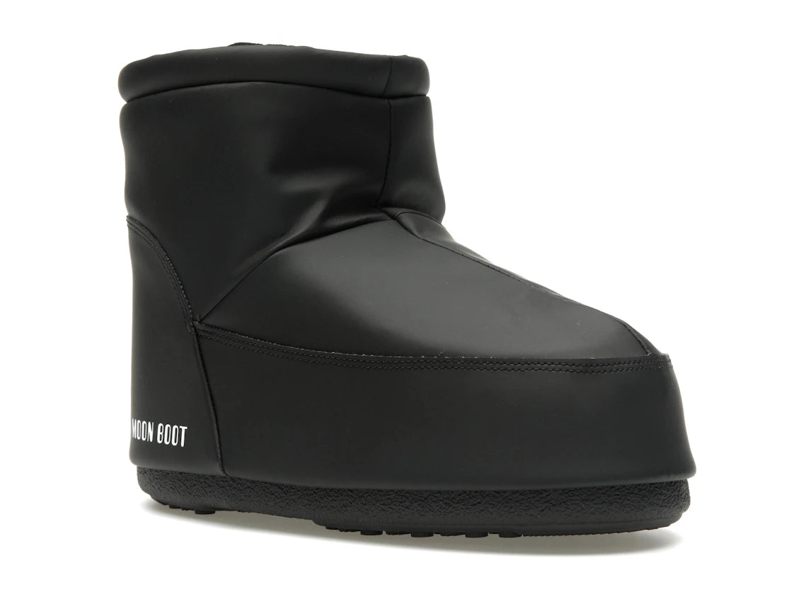 Bottes Moon Boot en caoutchouc sans lacets noires