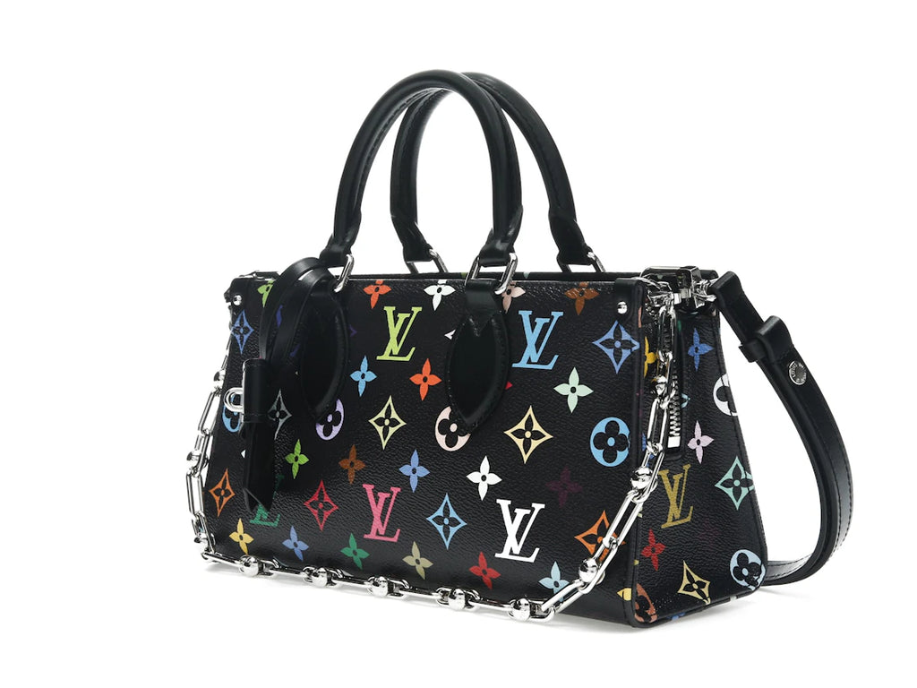 Louis Vuitton x Takashi Murakami OnTheGo East West Chain Black Multicolored