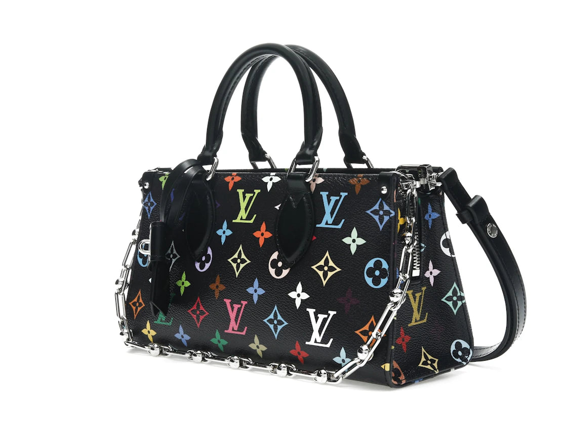 Louis Vuitton x Takashi Murakami OnTheGo East West Chain Black Multicolored