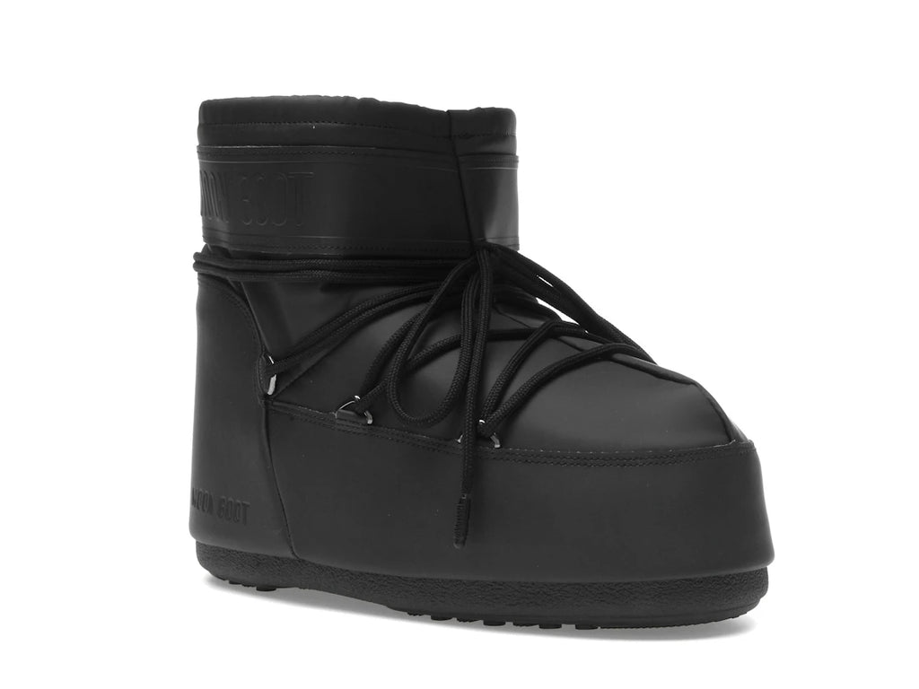 Moon Boot Icon Bottes basses en caoutchouc noires