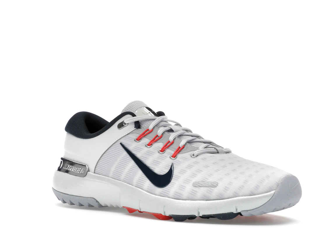 Nike Free Golf Pure Platinum Light Crimson Wolf Grey Armory Navy