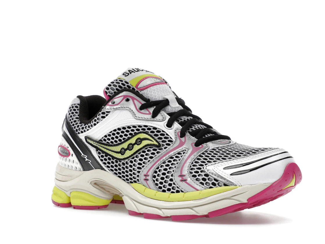 Saucony ProGrid Triumph 4 White Fluo Pink
