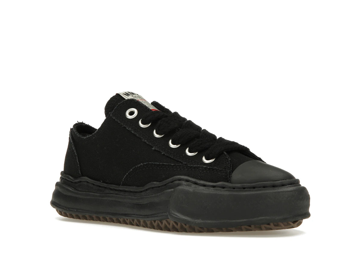 Maison Mihara Yasuhiro Peterson OG Sole Canvas Low Schwarz Schwarz