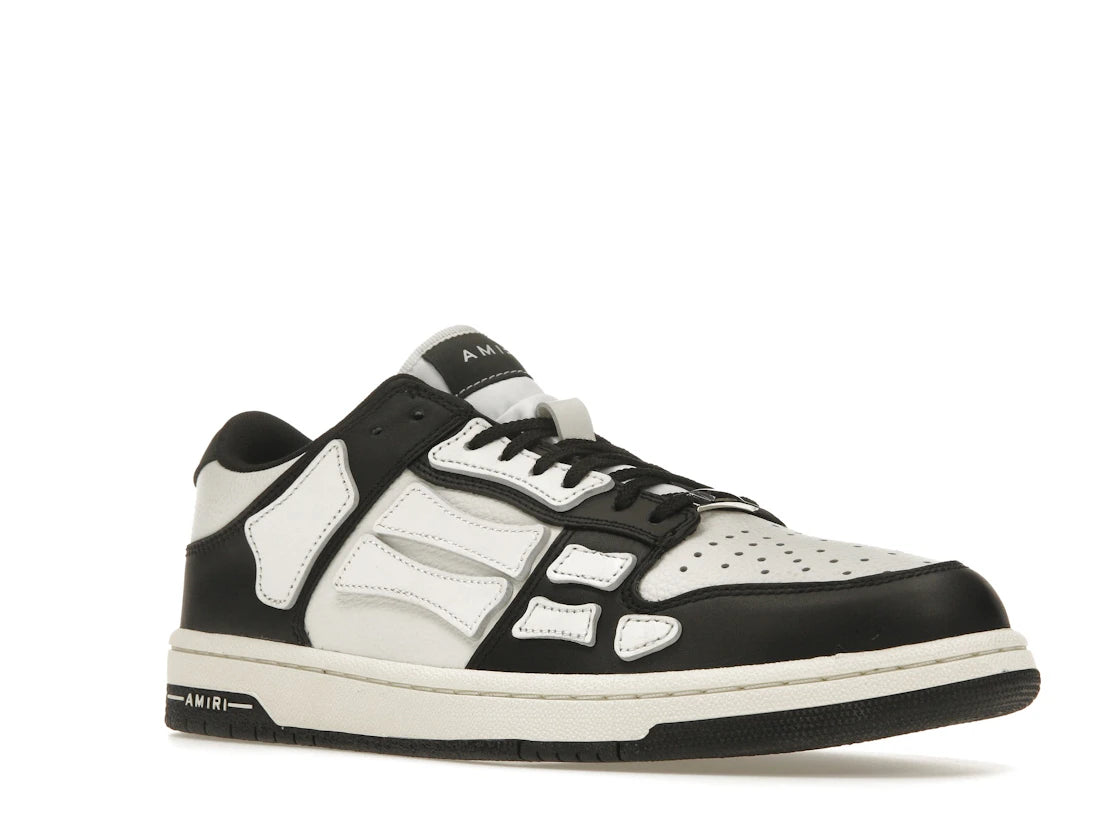 AMIRI Skel Top Low Schwarz Weiß
