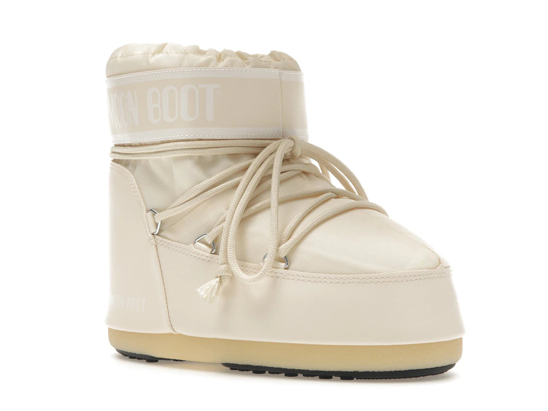 Bottes Basses en Nylon Icon Moon Boot Crème Blanc