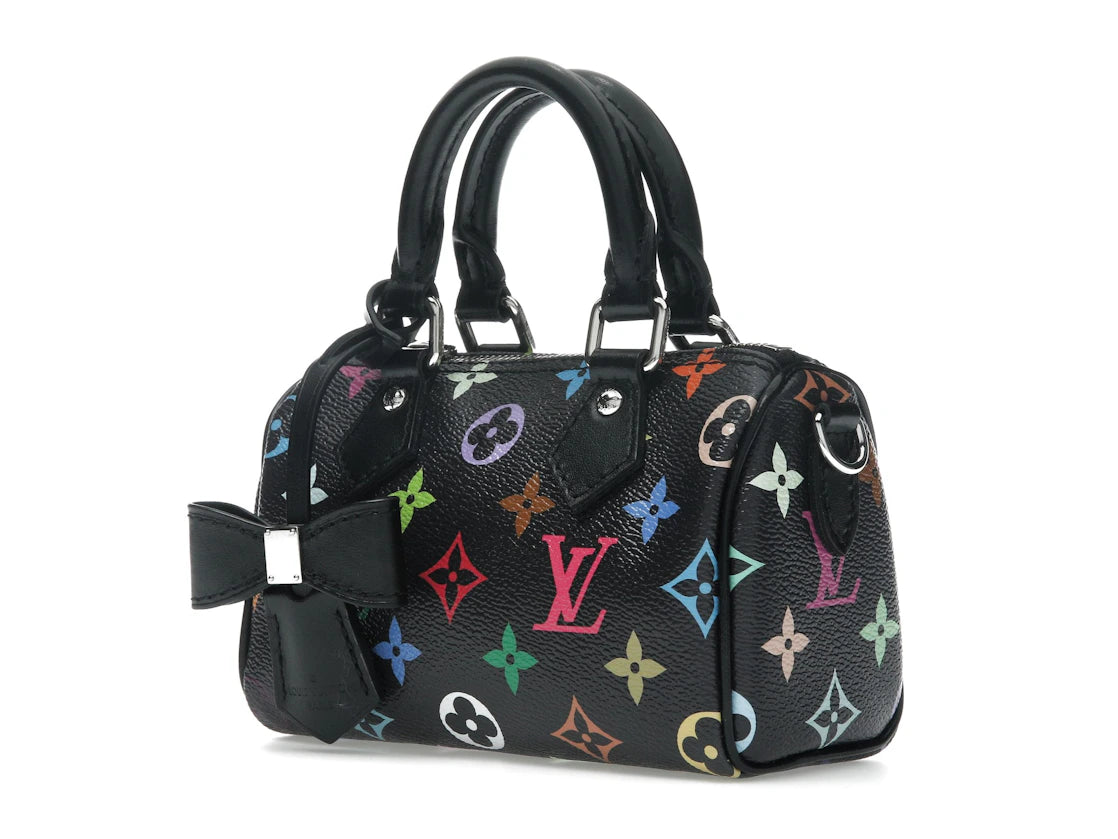 Louis Vuitton x Takashi Murakami Nano Speedy Schwarz Mehrfarbig