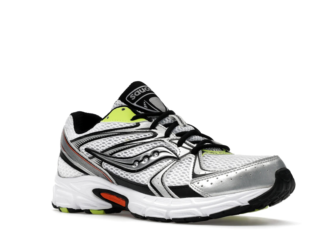 Saucony Grid Ride Millennium White Silver Lime Orange