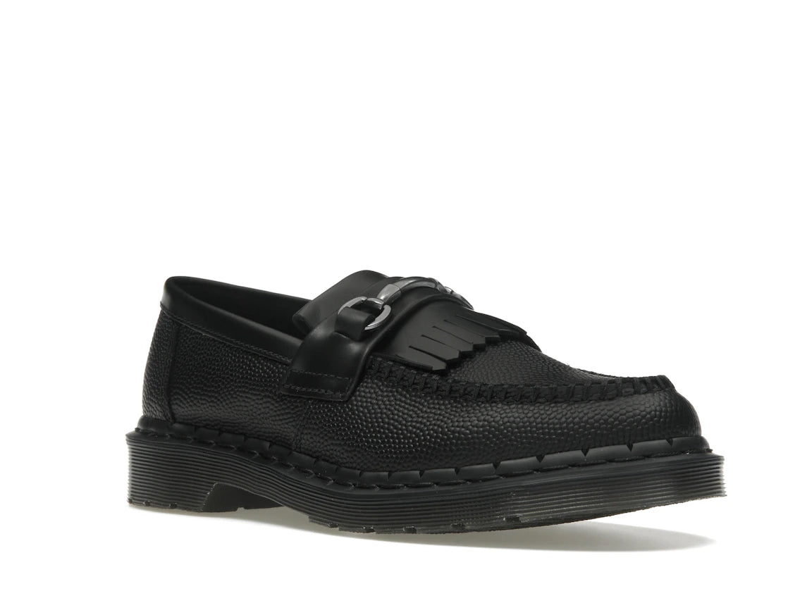 Dr. Martens Adrian Snaffle Pebble Grain Leather Kiltie Loafer Black