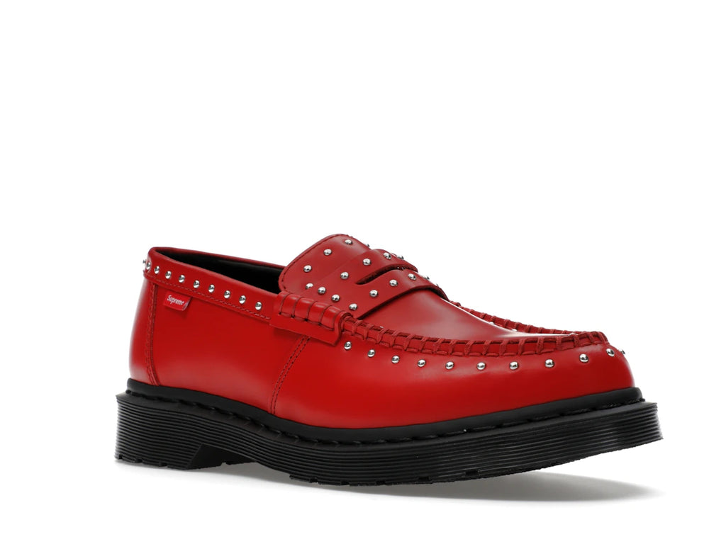 Dr. Martens Studded Penton Loafer Supreme Red