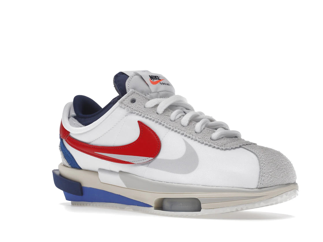 Nike Zoom Cortez SP sacai Blanc Université Rouge Bleu