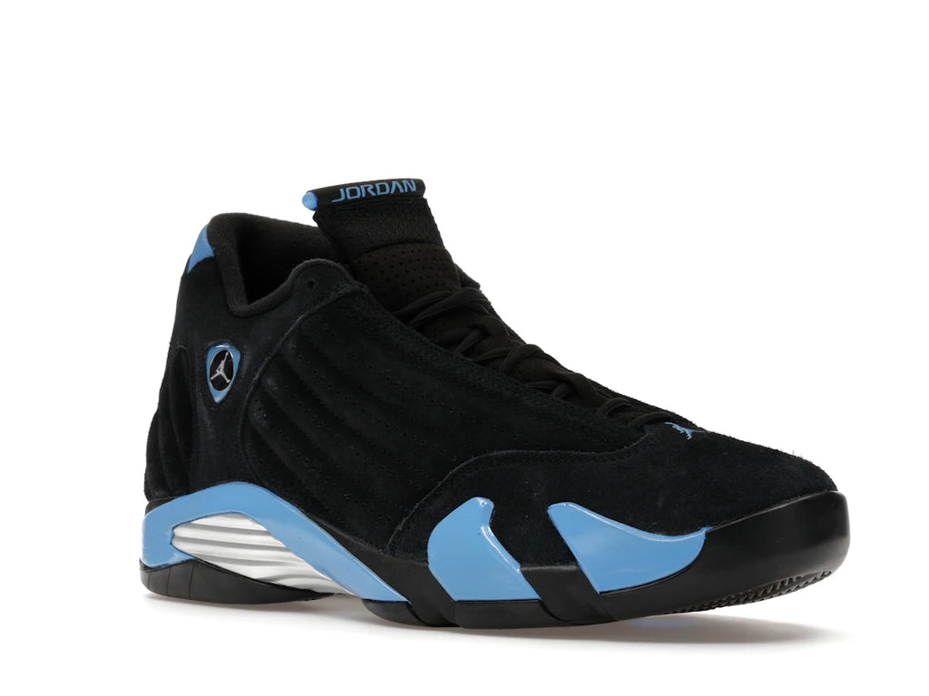 Jordan 14 Retro Schwarz Universitätsblau