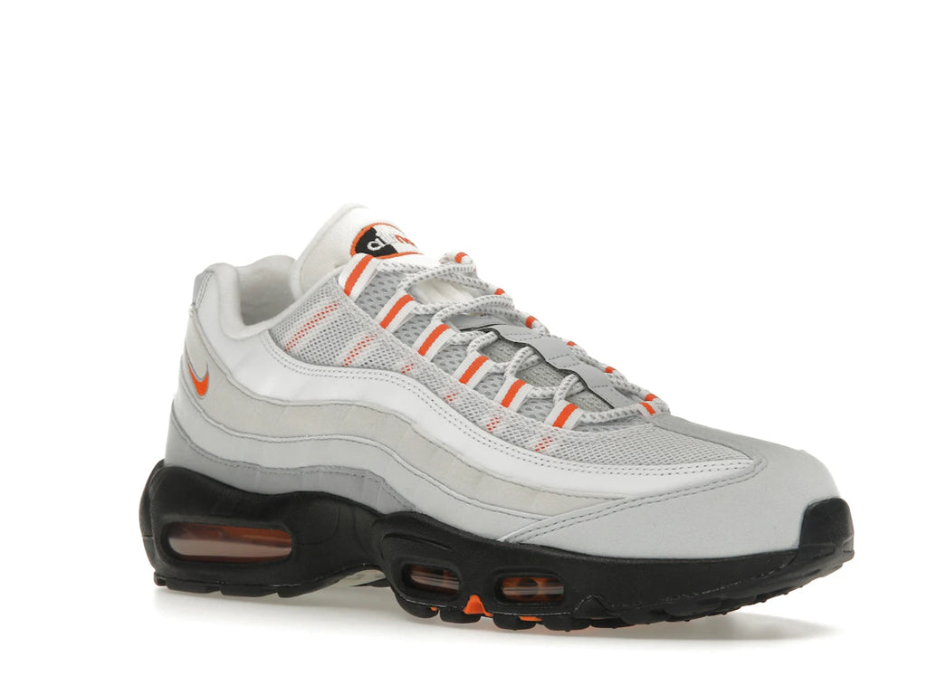 Nike Air Max 95 Loup Gris Orange Sécurité Platine Pur