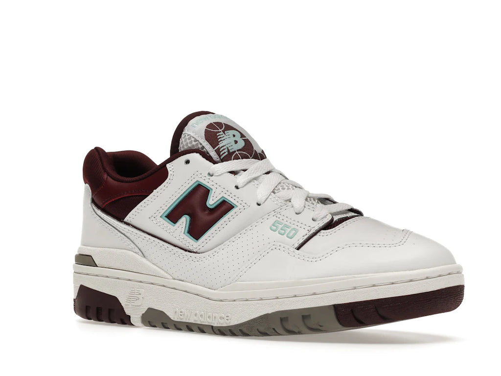 New Balance 550 Bourgogne Cyan