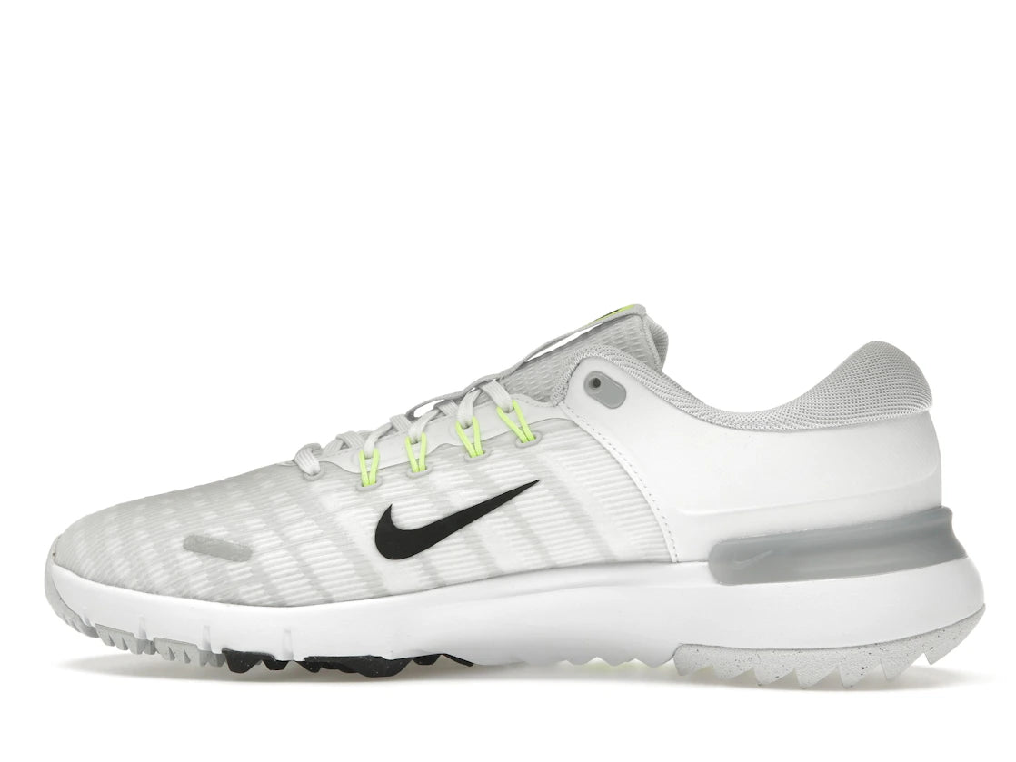 Nike Free Golf Next Nature Weiß Reines Platin Wolfsgrau Schwarz
