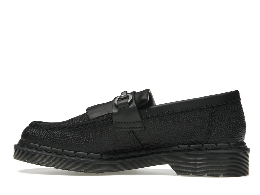 Dr. Martens Adrian Snaffle Pebble Grain Leather Kiltie Loafer Black
