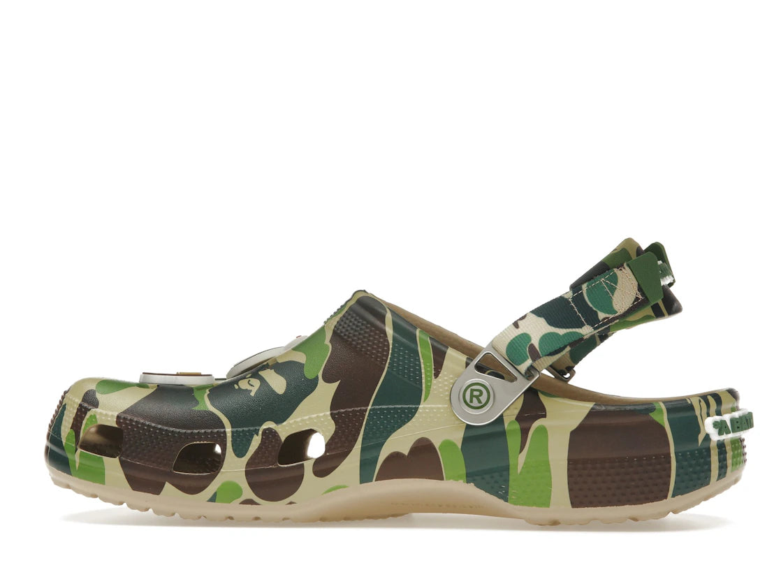 Crocs Classic Clog A Bathing Ape ABC Camo Grün