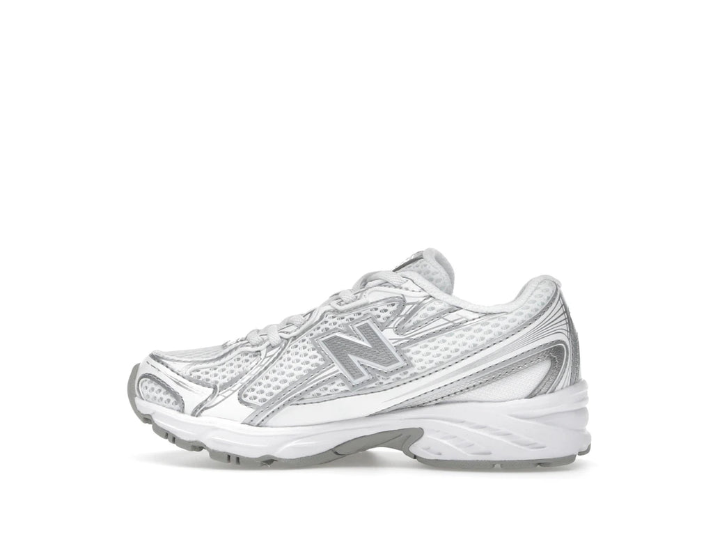 New Balance 740 Bungee Lace White Silver Metallic