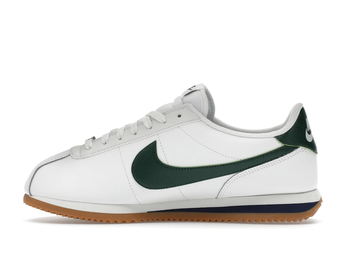 Nike Cortez Leather Summit White Fir Minuit Bleu Marine