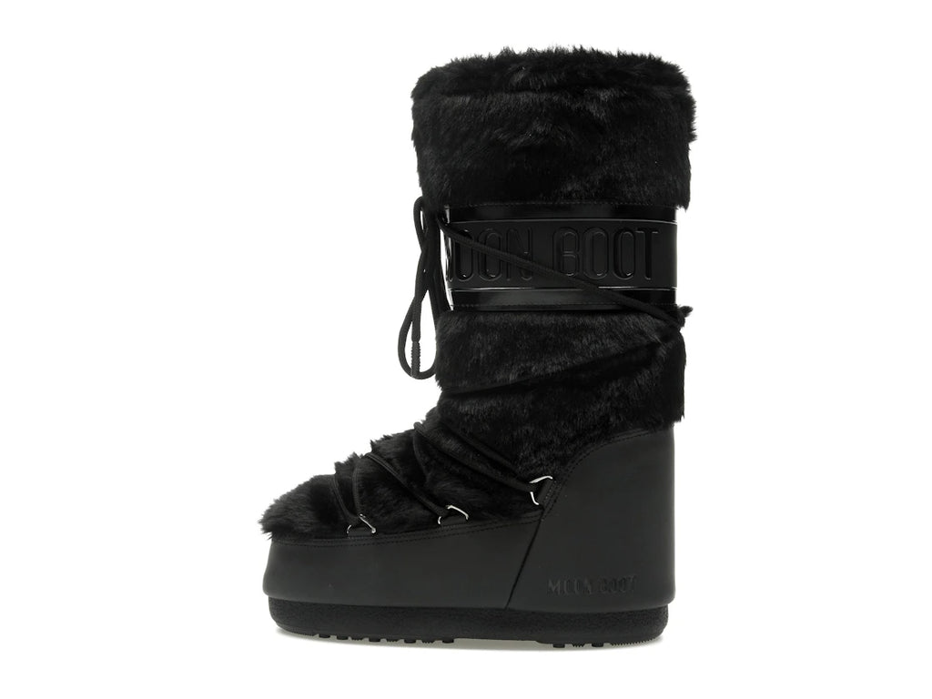 Moon Boot Icon Faux-Fur Boot Black