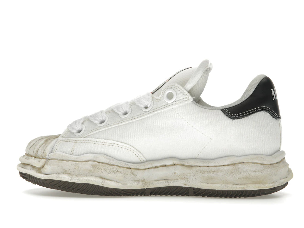 Maison Mihara Yasuhiro Blakey Puffer OG Sole Canvas Low Distressed Midsole White Black